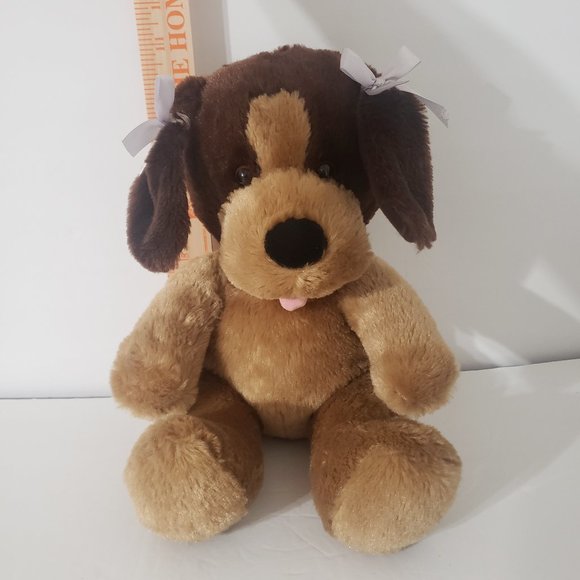Build A Bear Stuffed Puppy With Pig Tails - Picture 3 of 6